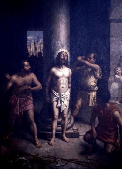 Oscar Pereira da Silva Flagellation of Christ oil painting image